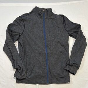 Lululemon Athletica Gray Sweatshirt Full-Zip Stand-Up Collar